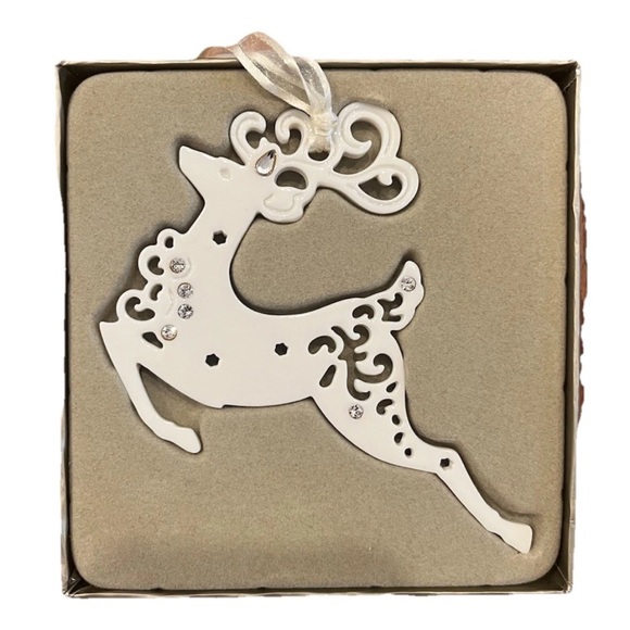 Swarovski Crystal Reindeer Ornament Christmas Tree Fragrance Boutique 2009 - Picture 1 of 5